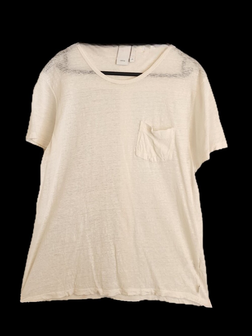 Onia White Short-Sleeve Pocket Tee